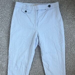 Women's Anthropologie The Essential Slim Blue Trousers Size 4